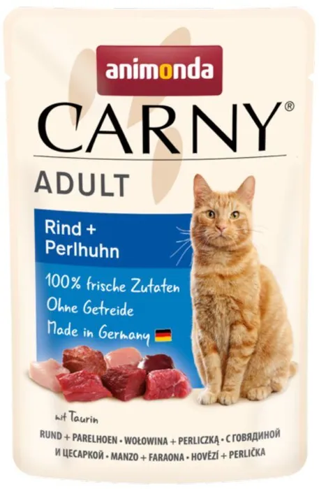 Główne zdjęcie produktu Carny Adult 85 g hovězí + perlička, kapsička pro kočky