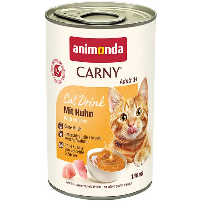 Główne zdjęcie produktu Carny Cat Drink nápoj pro kočky s kuřecím masem,  140 ml