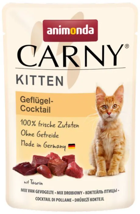 Główne zdjęcie produktu Carny Kitten 85 g drůbeží koktejl, kapsička pro koťata