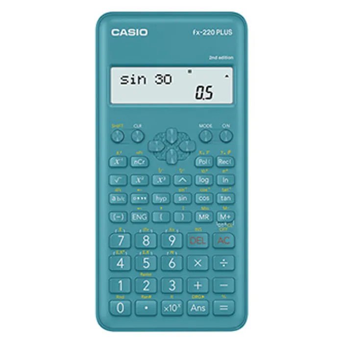Główne zdjęcie produktu Casio Kalkulačka FX 220 PLUS 2E CASIO, modrá, školní