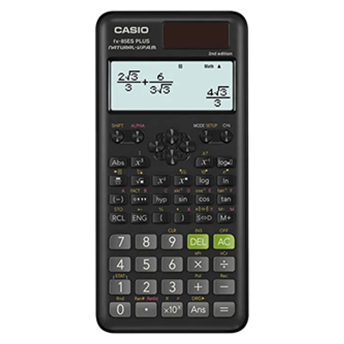 Główne zdjęcie produktu Casio Kalkulačka FX 85 ES Plus E2, černá, školní, s duálním napájením