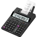 Casio Kalkulator HR 150 RCE, czarna, 12 miejsc, z drukarką, podwójne zasilanie, dwukolorowy druk
