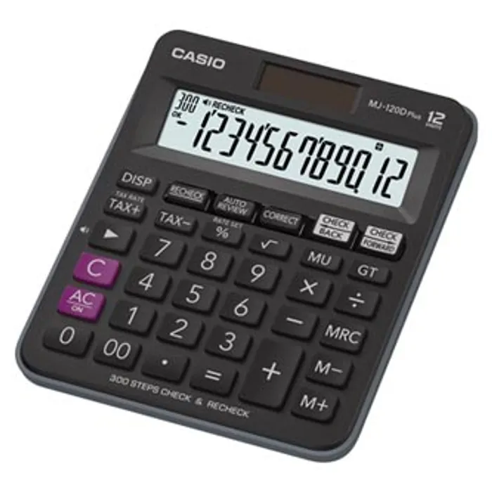 Główne zdjęcie produktu Casio Kalkulačka MJ 120 D PLUS, černá, stolní