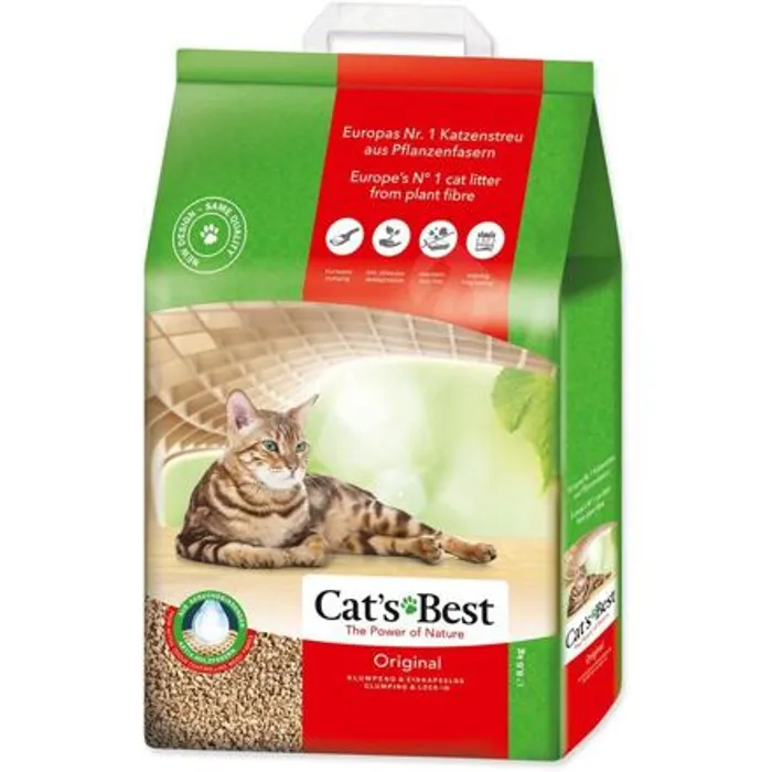 Główne zdjęcie produktu Cats Best ORIGINAL (ÖKO PLUS) 20 L / 8,6 kg