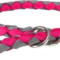 Następne zdjęcie produktu Okrągły kołnierzyk CAVO "Stop pull" - fuksja/grafit M-L: 43-51cm/18mm