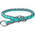 Okrągły kołnierzyk CAVO „Stop pull” - ocean/grafit - WYPRZEDAŻ S-M: 35-41cm/12mm