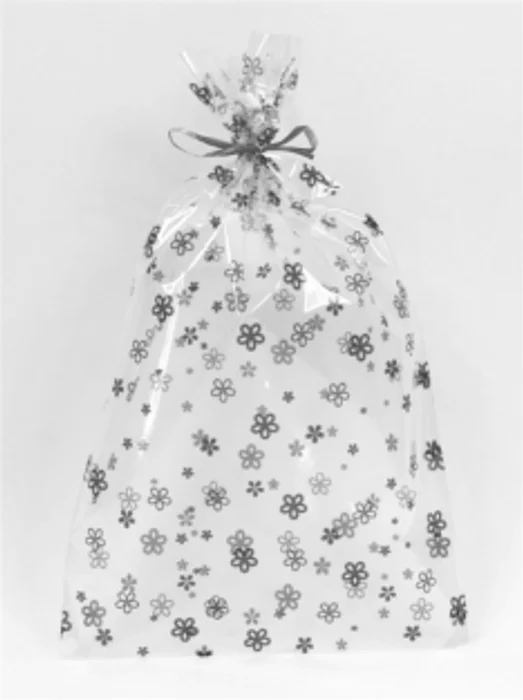Główne zdjęcie produktu Celofánový sáček 20 x 35 cm modré kvítka [1 ks]
