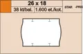 Cenové etikety 26x18 start bílé