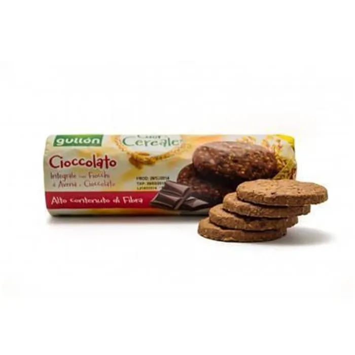 Główne zdjęcie produktu Cereální sušenky, 280 g, čokoláda, GULLÓN