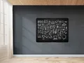 Następne zdjęcie produktu Černá bezrámová magnetická tabule na křídy - Qboard 87 x 57 cm