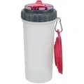 Następne zdjęcie produktu Pojemnik podróżny na wodę i karmę, w zestawie miska, 2 × 0,35 l/o11 × 23 cm