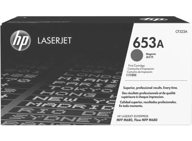 Główne zdjęcie produktu CF323A Toner pro ColorLaserJet Enterprise M680 tiskárnu, HP 653A magenta, 16 500