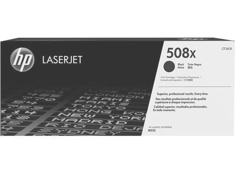 Główne zdjęcie produktu CF360X Toner pro Color LaserJet Enterprise M552, M553 tiskárnu, HP 508X černá 12,5tis.strá