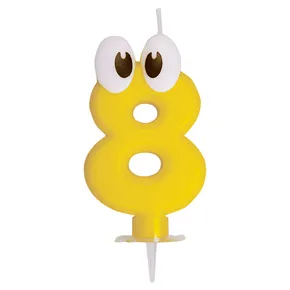Świeczka cyfra z podstawką "8" 80mm [1 szt]