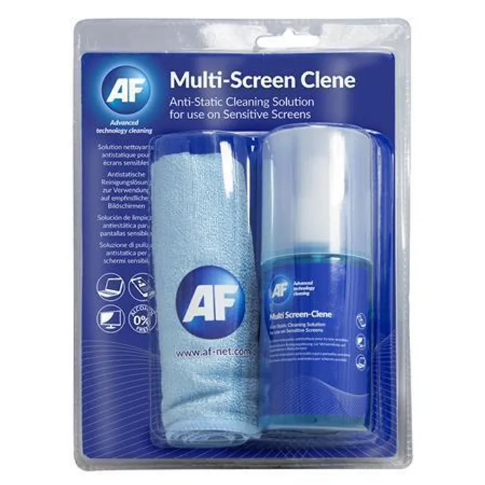 Główne zdjęcie produktu Čistící sprej na obrazovku "Multi Screen-Clene", s mikrohadříkem a rozprašovačem, 200 ml,