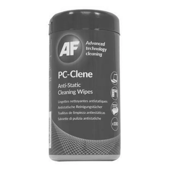 Główne zdjęcie produktu Čistící ubrousky, 100 ks, AF "PC-Clene"