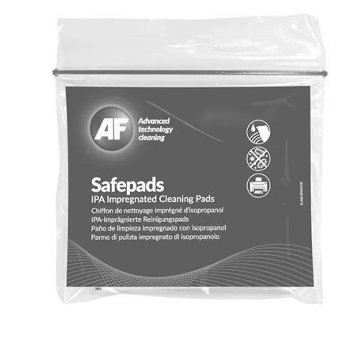 Główne zdjęcie produktu Čisticí ubrousky "Safepads", s izopropylalkoholem, větší velikost, 10 ks, AF
