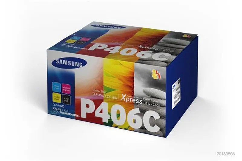 Główne zdjęcie produktu CLT-K406C Toner pro CLP 360, CLX 3305 tiskárny, SAMSUNG b+c+m+y, 1*1,5K+3*1 tisíc