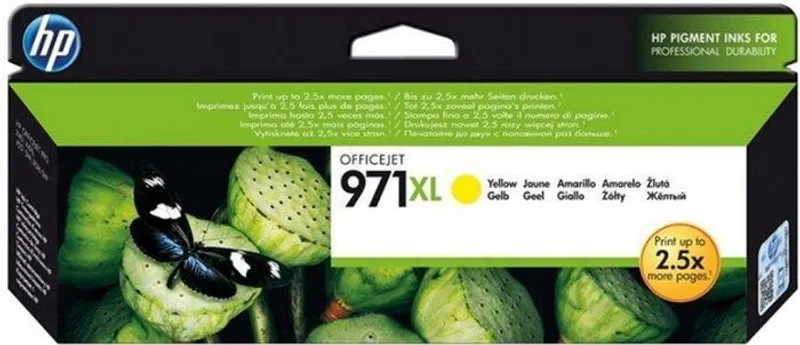 Główne zdjęcie produktu CN628AE Inkjet cart.pro "OfficeJet Pro X 451, 476, 551, 576" tiskárny, HP 971xl Žlutá 6,6k