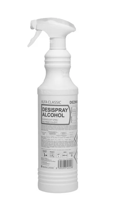 Główne zdjęcie produktu D05 DESISPRAY ALCOHOL, 800 ml, s rozprašovačem, dezinfekční prostředek pro přímé použití