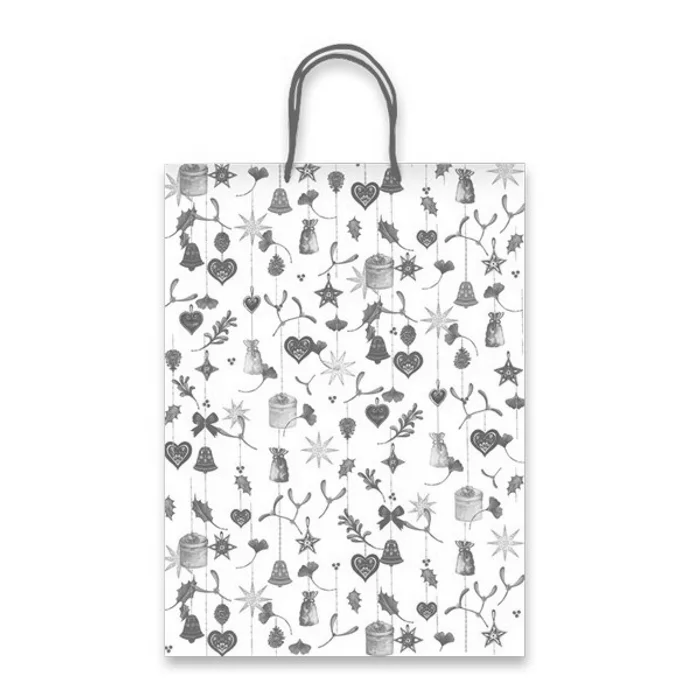 Główne zdjęcie produktu Dárková papírová taška Christmas Decorations různé rozměry 205 x 115 x 260 mm