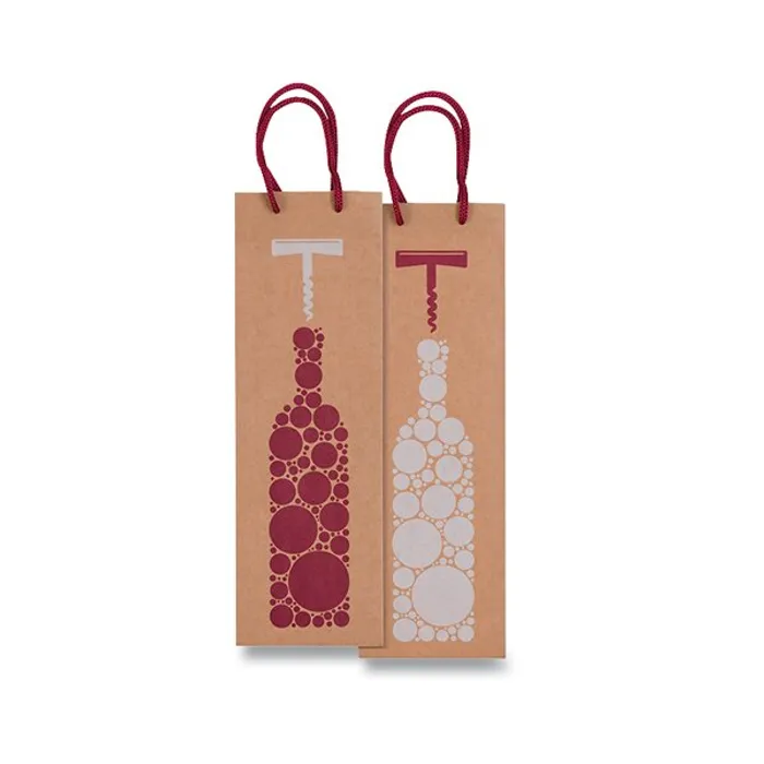 Główne zdjęcie produktu Dárková taška Bottiglia Kraft 120 x 90 x 370 mm