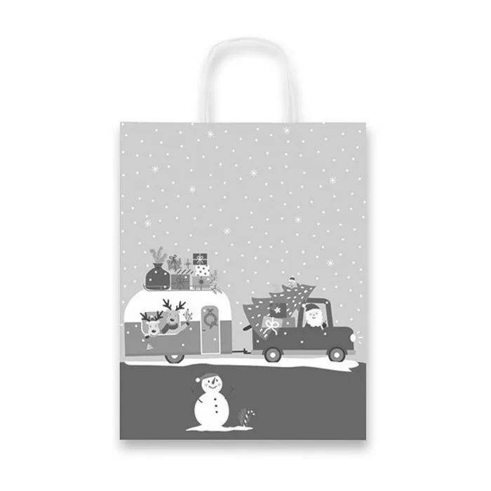 Główne zdjęcie produktu Dárková taška Christmas Caravan různé rozměry 160 x 80 x 210 mm