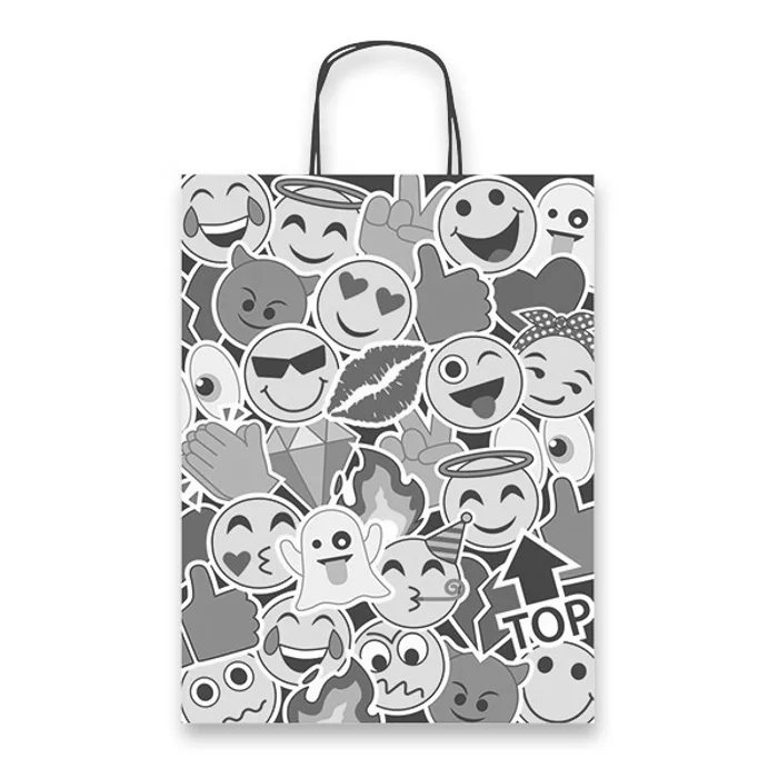 Główne zdjęcie produktu Dárková taška Emoji 260 x 120 x 345 mm