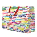 Torba prezentowa pozioma - Birthday Wishes 33,5x13x26,5 cm