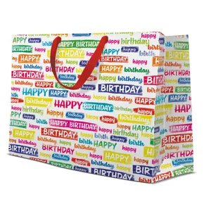 Torba prezentowa pozioma - Birthday Wishes 33,5x13x26,5 cm