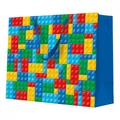 Torba prezentowa pozioma - Colorful Bricks 33,5x13x26,5 cm