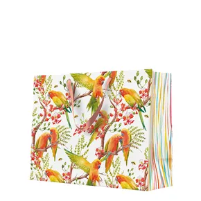 Torba prezentowa pozioma - Exotic Birds 33,5x13x26,5 cm