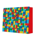 Torba prezentowa maxi duża - COLORFUL BRICKS 54x16x44 cm