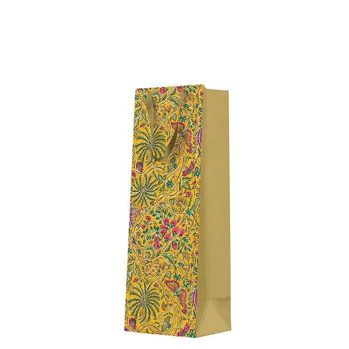 Główne zdjęcie produktu Dárková taška na láhev - Ethnic Garden 12x10x37 cm