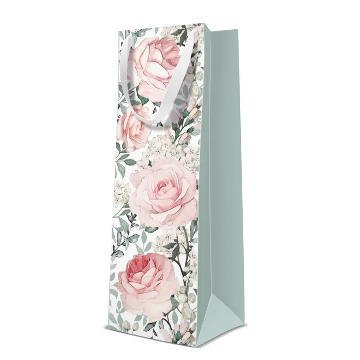 Główne zdjęcie produktu Dárková taška na láhev - Gorgeous Roses 12x10x37 cm
