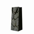 Torba prezentowa premium na butelkę - Jungle Leaves 12x10x37 cm