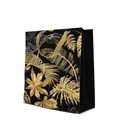 Torba prezentowa premium średnia - Gold Leaves 20x10x25 cm