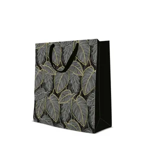 Torba prezentowa premium duża - Jungle Leaves 26,5x13x33,5 cm