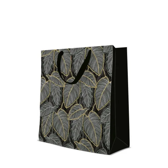 Główne zdjęcie produktu Dárková taška premium velká - Jungle Leaves 26,5x13x33,5 cm