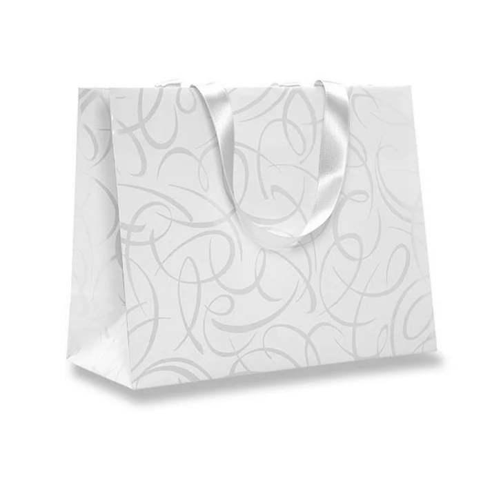 Główne zdjęcie produktu Dárková taška Premium White 320 x 130 x 250 mm