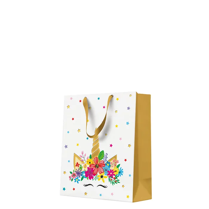Główne zdjęcie produktu Dárková taška stredne velká - UNICORN PARTY 20x10x25 cm