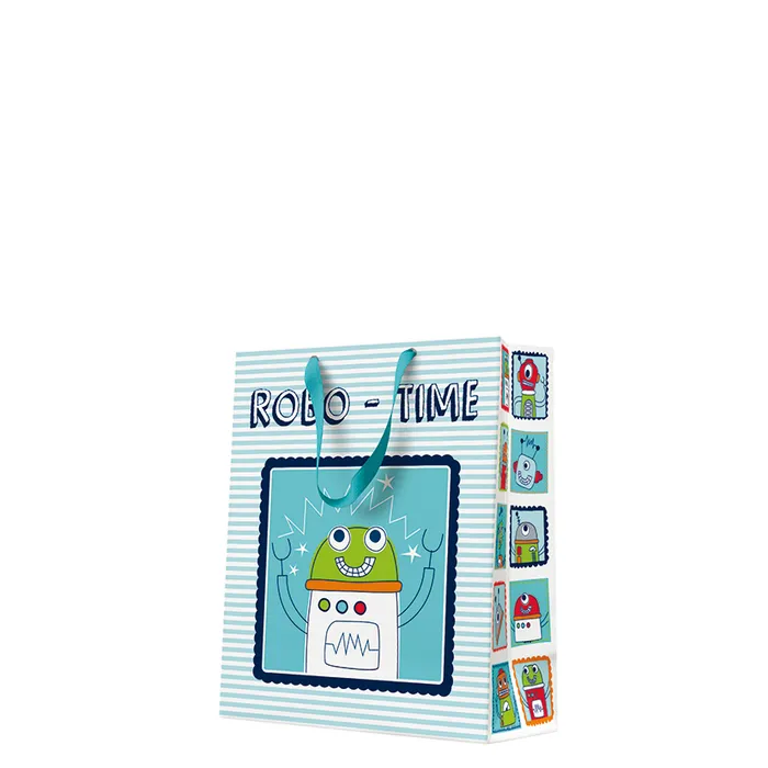 Główne zdjęcie produktu Dárková taška střední - Robo-Time 20x10x25 cm