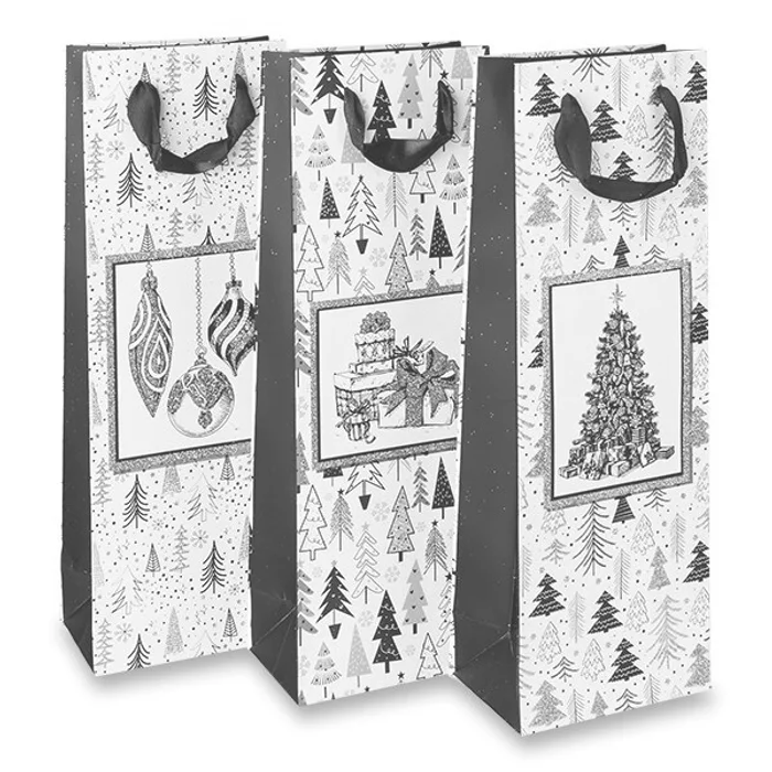 Główne zdjęcie produktu Dárková taška Stromečky 127 x 83 x 360 mm, na lahev