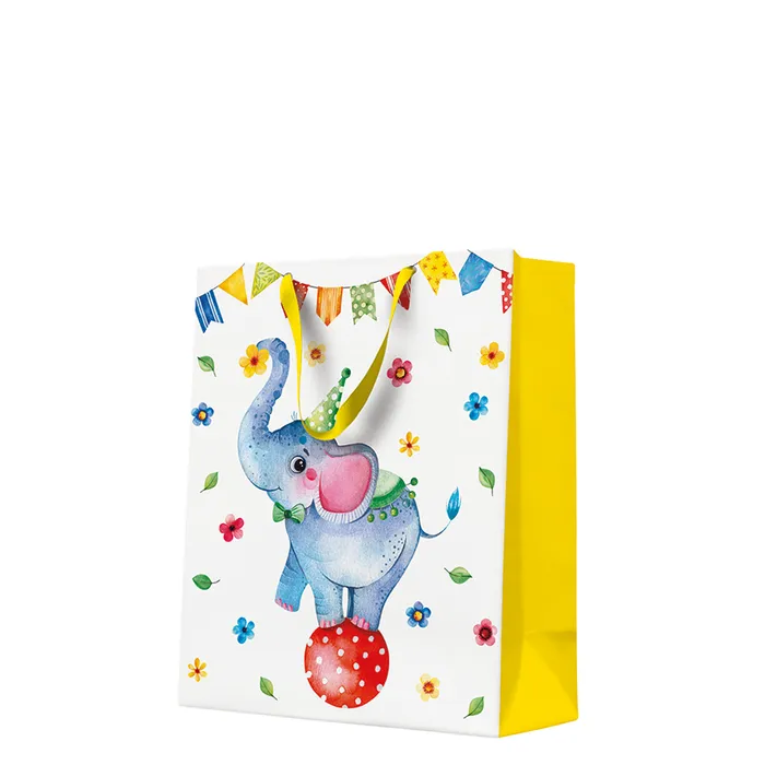 Główne zdjęcie produktu Dárková taška velká - Circus Elephant 26,5x13x33,5 cm