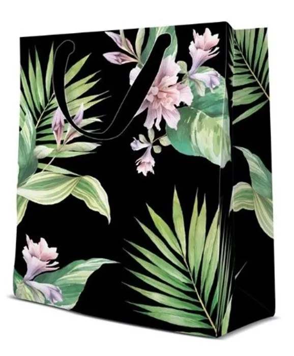 Główne zdjęcie produktu Dárková taška velká - Exotic Flowers 26,5x13x33,5 cm