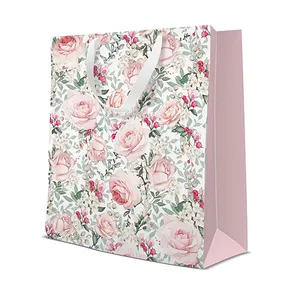 Torba prezentowa duża - Gorgeous Roses 26,5x13x33,5 cm