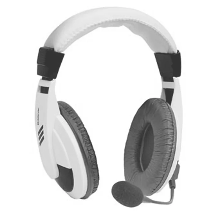 Główne zdjęcie produktu Defender Gryphon 750, sluchátka s mikrofonem, ovládání hlasitosti, bílá, uzavřená, 2x 3.5