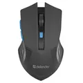 Defender Mysz Accura MM-275, 1600DPI, 2.4 [GHz], optyczna, 6kl., bezprzewodowa, czarna, 1 szt AA