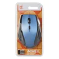 Defender Mysz Accura MM-365, 1600DPI, 2.4 [GHz], optyczna, 6kl., bezprzewodowa, czarno-niebieski, 2 szt AAA, nano odbiornik