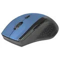 Defender Mysz Accura MM-365, 1600DPI, 2.4 [GHz], optyczna, 6kl., bezprzewodowa, czarno-niebieski, 2 szt AAA, nano odbiornik